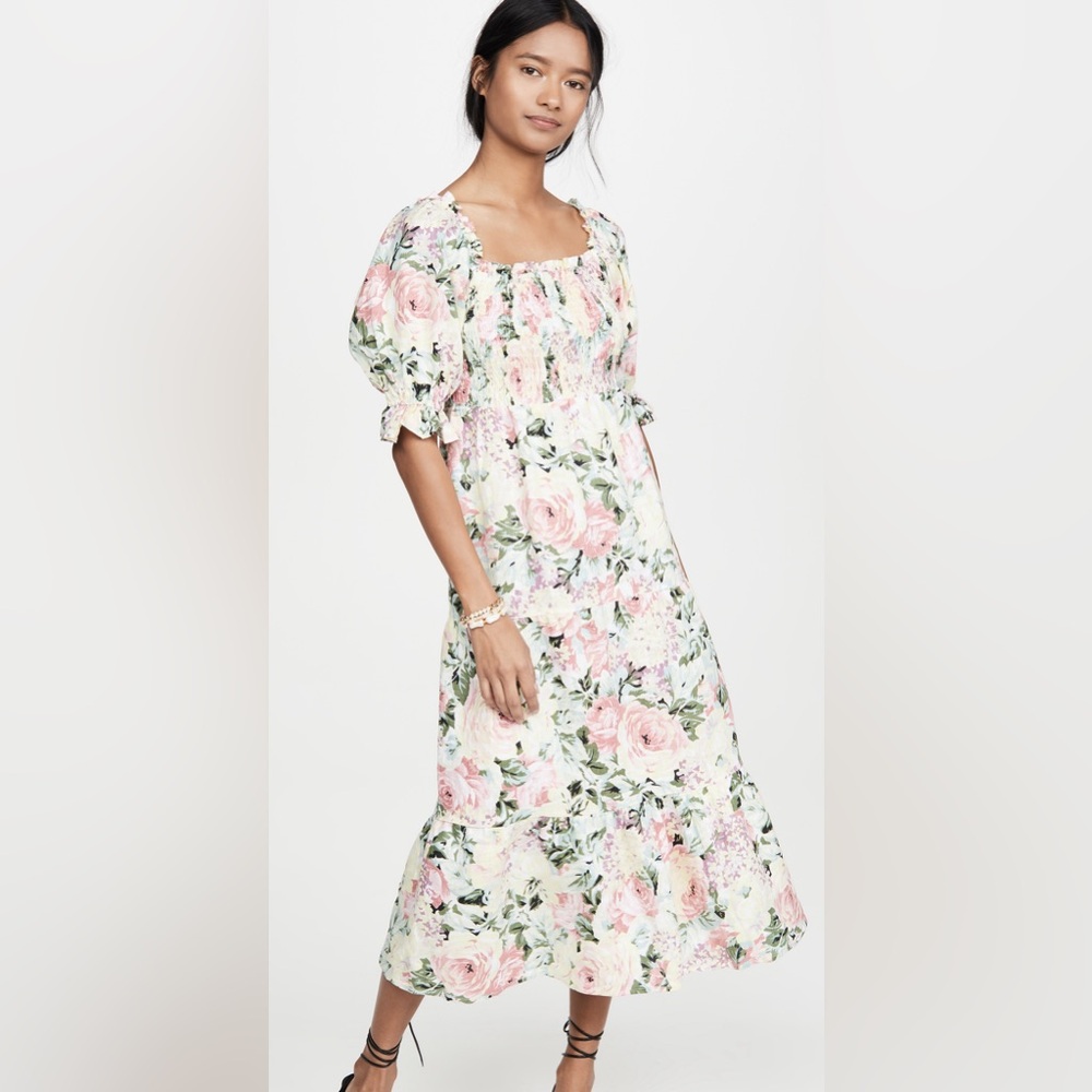 FAITHFULL THE BRAND De Christin Midi Dress Venissa Floral - Picture 11 of 15